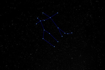nightscape, night full of stars, view into a bright night sky of the northern hemisphere...