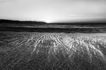 Landscape Ocean Seascape Black And White High Resolution Image