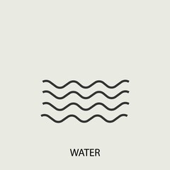 Water vector icon illustration sign