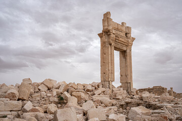 Ruins of ancient city of Palmyra - Syria
