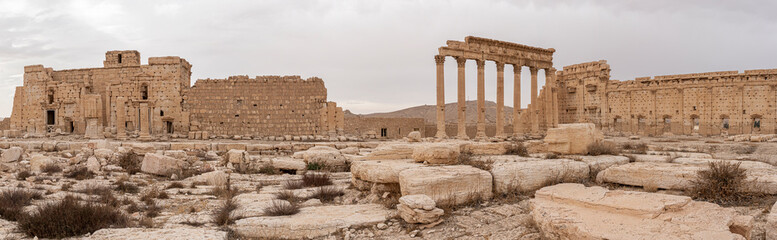 Fototapeta premium Panorama of ancient Palmyra in Syria