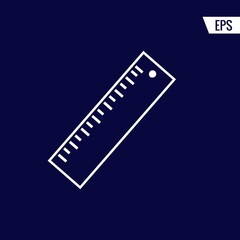Fototapeta premium Ruler vector icon illustration sign