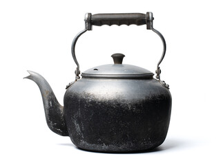 Old kettle isolated on white background. objec for graphic designer