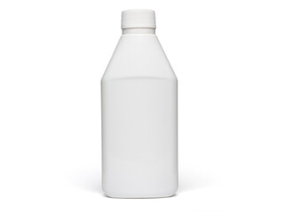  White plastic bottle isolated on white background. objec for graphic designer