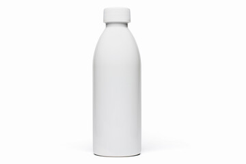  White plastic bottle isolated on white background. objec for graphic designer