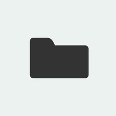 Folder vector icon illustration sign