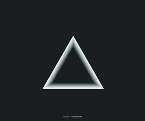 Fototapeta premium Triangle line vector. Pyramid line art. Geometric shape. Logo sign design