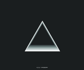 Fototapeta premium Triangle line vector. Pyramid line art. Geometric shape. Logo sign design