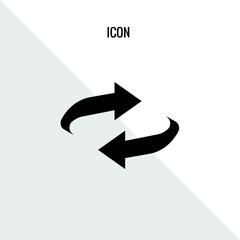 Reset vector icon illustration sign