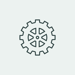 Helm_wheel vector icon illustration sign