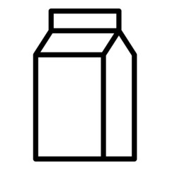 Milk Pack Flat Icon Isolated On White Background