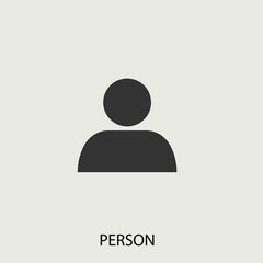 Person vector icon illustration sign