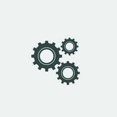 Settings vector icon illustration sign