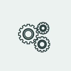 Settings vector icon illustration sign