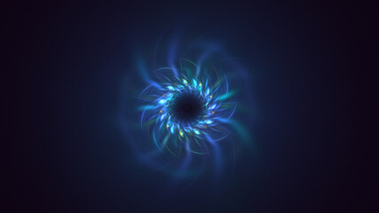 3D rendering abstract round light background