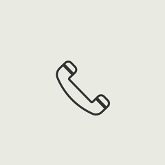 Call vector icon illustration sign