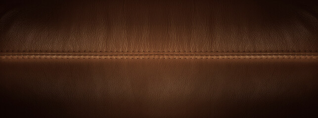 stitched leather background brown colors