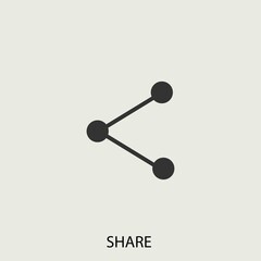 Share vector icon illustration sign