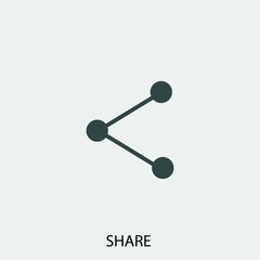 Share vector icon illustration sign