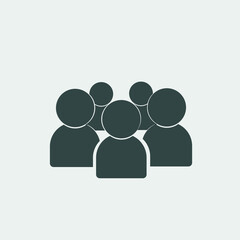 team management  vector icon illustration sign 