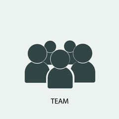 team management  vector icon illustration sign 