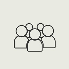 team management  vector icon illustration sign 