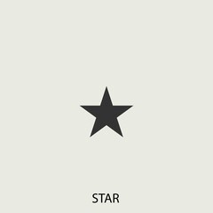 Star vector icon illustration sign