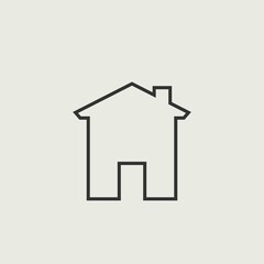 House vector icon illustration sign