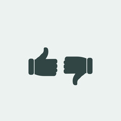 Like_and_dislike vector icon illustration sign