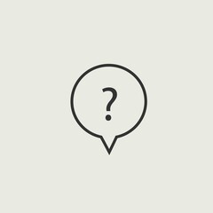 Question_mark vector icon illustration sign