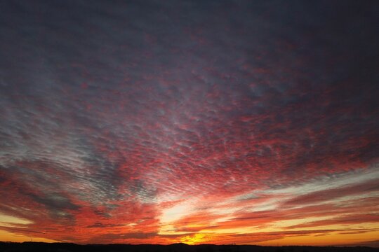 Dramatischer Abendhimmel, Hattingen (Ruhr)