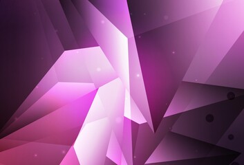 Light Purple, Pink vector Blurred decorative design in abstract style with bubbles.
