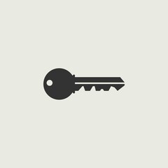 Key vector icon illustration sign