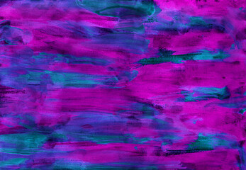 Abstract brushstrokes of fucsia pink blue paint smear brush. Textured artistic illustration. Smears of cosmetics. Design for the fabric, backgrounds, wallpapers, covers and packaging, wrapping.