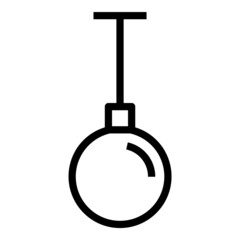 Lamp Flat Icon Isolated On White Background