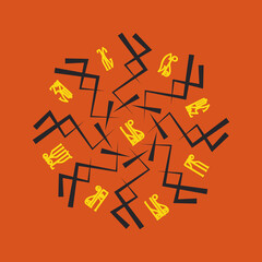 Magic runes  Mystical geometry sign  Alchemy mystical symbol