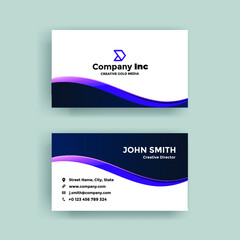 Fototapeta premium Purple Elegant Business Card