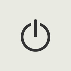 On and off button vector icon illustration sign