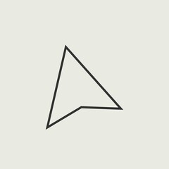 Cursor vector icon illustration sign