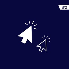 Cursor vector icon illustration sign