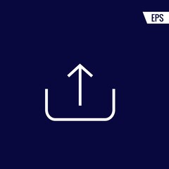 Upload vector icon illustration sign