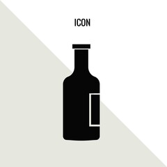 Bottle of beer vector icon illustration sign