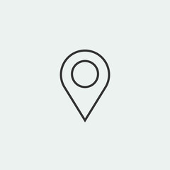 Location point vector icon illustration sign