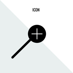 Magnifier vector icon illustration sign