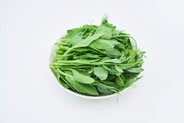 Dutch bean sprout vegetables on a white background