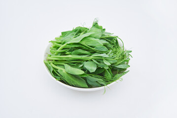 Dutch bean sprout vegetables on a white background