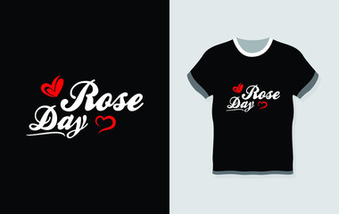 Happy Rose Day T-Shirt Design 