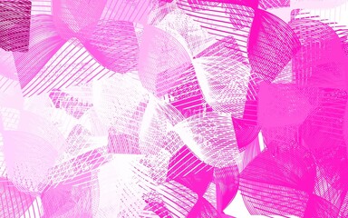 Light Pink vector pattern with random forms.