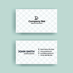 Fototapeta premium Simple White Business Card