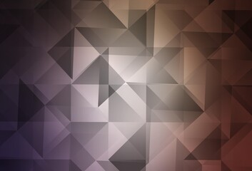 Light Purple, Pink vector shining triangular background.